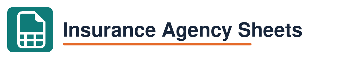 Insurance Agency Sheets